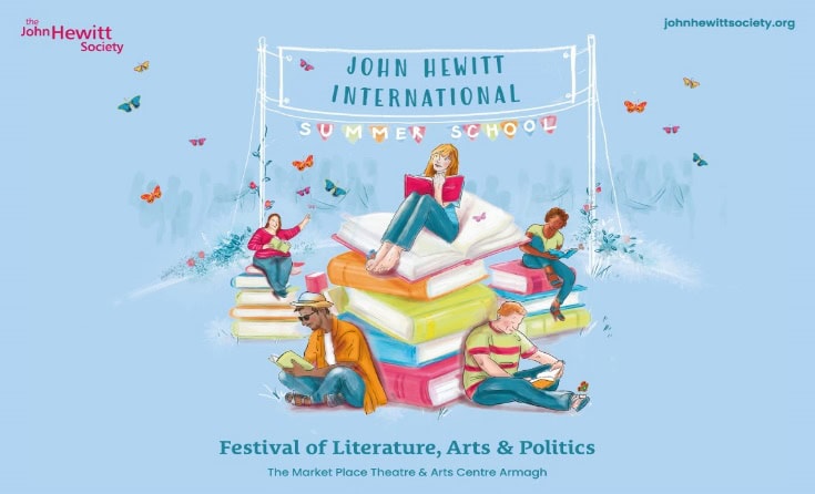 A poster for a book festival
Description automatically generated